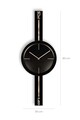 Ceas de perete decorativ, Vlnt103Syhsyh, ø30 cm, Negru