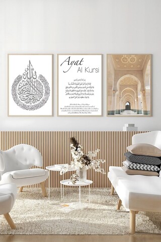 Set 3 tablouri decorative, Artsycllct5, MDF, Multicolor