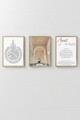 Set 3 tablouri decorative, Artsycllct5, MDF, Multicolor