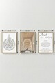 Set 3 tablouri decorative, Artsycllct5, MDF, Multicolor