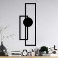 Decoratiune de perete, Astratto-1, (Grosime: 1,5 mm), Negru
