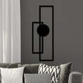 Decoratiune de perete, Astratto-1, (Grosime: 1,5 mm), Negru
