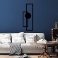 Decoratiune de perete, Astratto-1, (Grosime: 1,5 mm), Negru