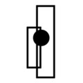 Decoratiune de perete, Astratto-1, (Grosime: 1,5 mm), Negru