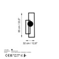 Decoratiune de perete, Astratto-1, (Grosime: 1,5 mm), Negru