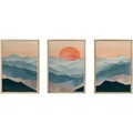 Set 3 tablouri decorative, 3Dartsohoset132, MDF, Multicolor