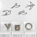 Decoratiune de perete, Hope, Pasărea nr. 1: 30 x 16,5 cm (1 bucată) , Negru