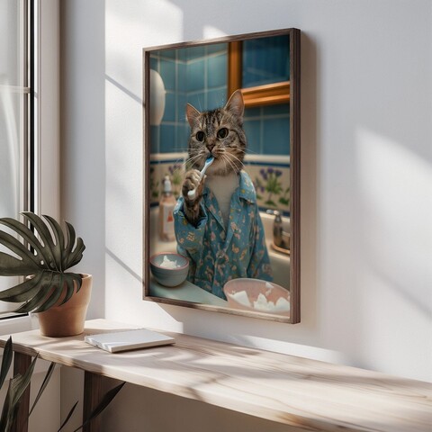 Tablou decorativ, HUM064, Cadru: 100% MOLID, Multicolor