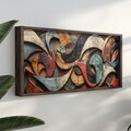 Tablou decorativ, HUM009, Cadru: 100% MOLID, Multicolor