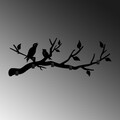 Cuier de perete, Escaped Birds, Lățime: 67 cm Înălțime: 27 cm Adâncime: 2 cm, Negru