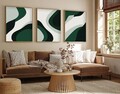 Set 3 tablouri decorative, Huhu204, Cadru: 100% LEMN MASIV (Grosime: 2,5 cm), Multicolor