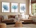 Set 3 tablouri decorative, Huhu206, Lemn masiv, Multicolor