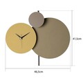 Ceas de perete, Pavimento, ø48 cm, Bej / Crem