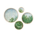 Set 4 tablouri decorative, Huhu294, Dimensiune: 45 x 45 cm (1 bucată), Multicolor
