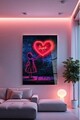 Tablou decorativ, Hhlneon0030, 70 x 100 cm, Multicolor