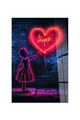 Tablou decorativ, Hhlneon0030, 70 x 100 cm, Multicolor