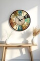 Ceas de perete, Huhuas00007, Dimensiune: 50 x 50 cm (1 bucată), Multicolor
