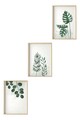 Set 3 tablouri decorative, Huhu193, Lemn masiv, Multicolor