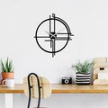 Ceas de perete, Unique, Dimensiuni: 49 x 44 cm, Negru