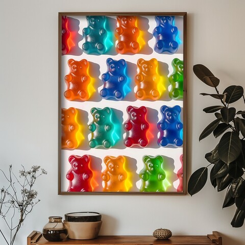 Tablou decorativ, GE247-L, Lemn, Multicolor