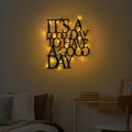 Decoratiune de perete, Its A Good Day To Have A Good Day 187, Dimensiune: 70 x 61 cm, Negru