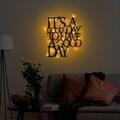 Decoratiune de perete, Its A Good Day To Have A Good Day 187, Dimensiune: 70 x 61 cm, Negru