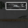 Tablou decorativ cu lumina LED, 3090NASA-009, 30 x 90 cm, Multicolor