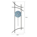 Ceas de perete, Ken, Diametru: 75 cm, Albastru gri