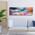 Tablou decorativ, 3090NISC-008, Lemn, Multicolor