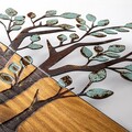 Decoratiune de perete, Willow, Dimensiune: 58 x 80 cm, Nuc / Maro