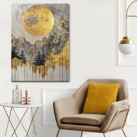 Tablou decorativ, KNV10267, Rama din lemn (grosime 3 cm), Multicolor