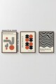 Set 3 tablouri decorative, Artvmodel26-Kahve, MDF, Multicolor