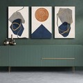 Set 3 tablouri decorative, 3P4570GSC-008, Lemn, Multicolor