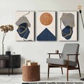 Set 3 tablouri decorative, 3P4570GSC-008, Lemn, Multicolor