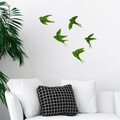 Decoratiune de perete, Swallows, 19 x 18 cm, Verde