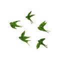 Decoratiune de perete, Swallows, 19 x 18 cm, Verde