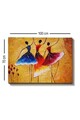 Tablou decorativ, Kanvas Tablo (70 x 100), Rama din lemn (grosime 3 cm), Multicolor