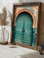 Tablou decorativ, GE125-L, Lemn, Multicolor