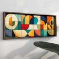 Tablou decorativ, EMR042, Lemn, Multicolor