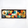 Tablou decorativ, EMR042, Lemn, Multicolor