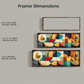 Tablou decorativ, EMR042, Lemn, Multicolor