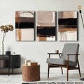 Set 3 tablouri decorative, 3P4570GSC-007, Lemn, Multicolor