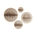 Set 4 tablouri decorative, Huhu299, Dimensiune: 45 x 45 cm (1 bucată), Multicolor