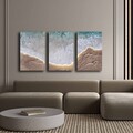 Set 3 tablouri decorative, 3P4570GSC-003, Lemn, Multicolor