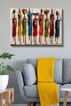 Tablou decorativ, Kanvas Tablo (70 x 100), Cadru: 100% LEMN (grosime: 3 cm), Multicolor