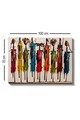 Tablou decorativ, Kanvas Tablo (70 x 100), Cadru: 100% LEMN (grosime: 3 cm), Multicolor