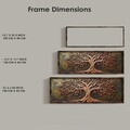 Tablou decorativ, EMR012, Lemn, Multicolor