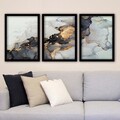 Tablou decorativ (3 Pieces), 3SC34, Plastic, Multicolor