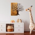 Decoratiune de perete, Mysterious Tree, Lățime: 60 cm Înălțime: 58 cm Adâncime: 3 cm, Multicolor