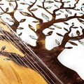 Decoratiune de perete, Mysterious Tree, Lățime: 60 cm Înălțime: 58 cm Adâncime: 3 cm, Multicolor